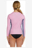 O'NEILL GIRLS CLASSIC UV LONG SLEEVE RASH VEST - PINK