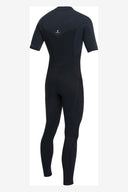 O'NEILL HYPERFREAK CHEST ZIP SHORT SLEEVE FULL 2MM WETSUIT - BLACK