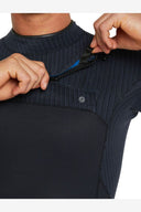 O'NEILL HYPERFREAK CHEST ZIP SHORT SLEEVE FULL 2MM WETSUIT - BLACK