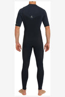 O'NEILL HYPERFREAK CHEST ZIP SHORT SLEEVE FULL 2MM WETSUIT - BLACK