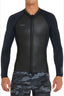 O'NEILL HYPERFREAK FRONT ZIP LONG SLEEVE WETSUIT JACKET 2MM - BLACK