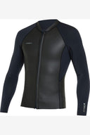 O'NEILL HYPERFREAK FRONT ZIP LONG SLEEVE WETSUIT JACKET 2MM - BLACK