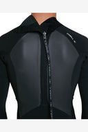 O'NEILL DEFENDER 4/3MM BACK ZIP STEAMER - BLACK