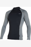 O'NEILL PSYCHO UV LONG SLEEVE RASH VEST - BLACK SMOKE