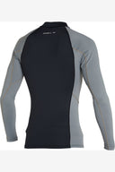 O'NEILL PSYCHO UV LONG SLEEVE RASH VEST - BLACK SMOKE