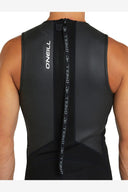 O'NEILL REACTOR 2 BACK ZIP SHORT JOHN 2MM WETSUIT - BLACK