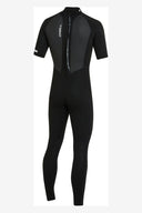 O'NEILL REACTOR 2 BACK ZIP SHORT SLEEVE FULL 3/2MM WETSUIT - BLACK