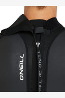 O'NEILL REACTOR 2 BACK ZIP SHORT SLEEVE FULL 3/2MM WETSUIT - BLACK