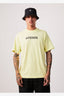 AFENDS MILLIONS - RECYCLED RETRO FIT T-SHIRT - CITRON
