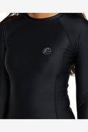 O'NEILL WOMENS CLASSIC LONG SLEEVE UV RASH VEST - BLACK