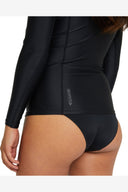 O'NEILL WOMENS CLASSIC LONG SLEEVE UV RASH VEST - BLACK