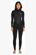 O'NEILL WOMENS FOCUS BACK ZIP SEALED FULL SUIT 3/2MM