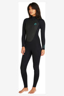 O'NEILL WOMENS FOCUS BACK ZIP SEALED FULL SUIT 3/2MM