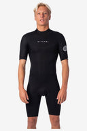 RIP CURL DAWN PATROL 2MM BACK ZIP SPRING SUIT - BLACK
