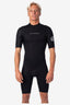 RIP CURL DAWN PATROL 2MM BACK ZIP SPRING SUIT - BLACK