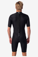 RIP CURL DAWN PATROL 2MM BACK ZIP SPRING SUIT - BLACK