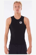 RIP CURL E6 FLASHBOMB 0.5mm SLEEVELESS VEST - BLACK